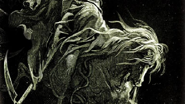 "Miré, y he aquí un caballo amarillo, y el que lo montaba tenía por nombre Muerte, y el Hades le seguía". El apóstol Juan vio en una aterradora visión, cuatro jinetes simbolizando los graves problemas que precederían al retorno de Jesucristo El Apocalipsis y el tiempo del fin
